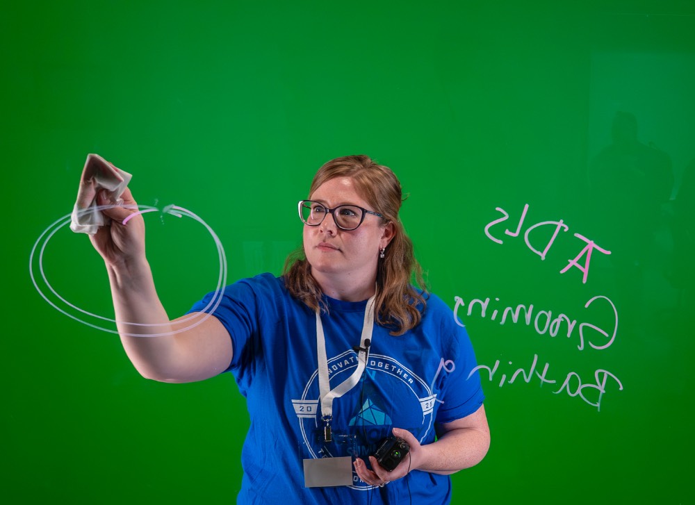 Image 1 of 19 Trying the Green Screen